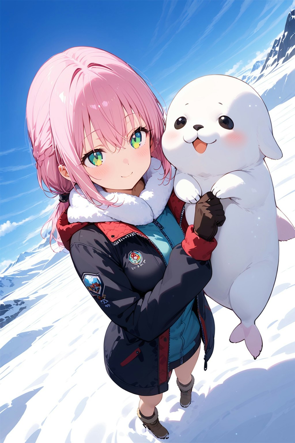 暑い日の桃花
