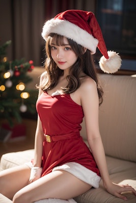 Merry Christmas2　サンタコス×アッシュベージュ