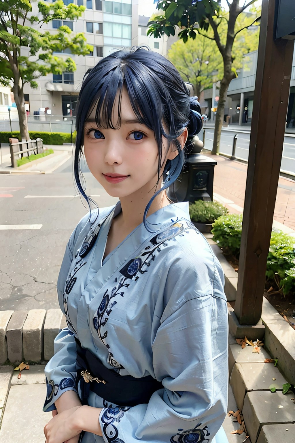 和服が似合う女子