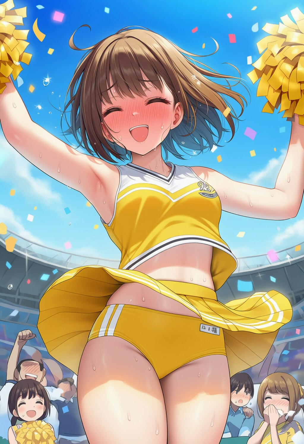 アンスコ履いてるとはいえちょっぴり恥ずかしいなあ💦
