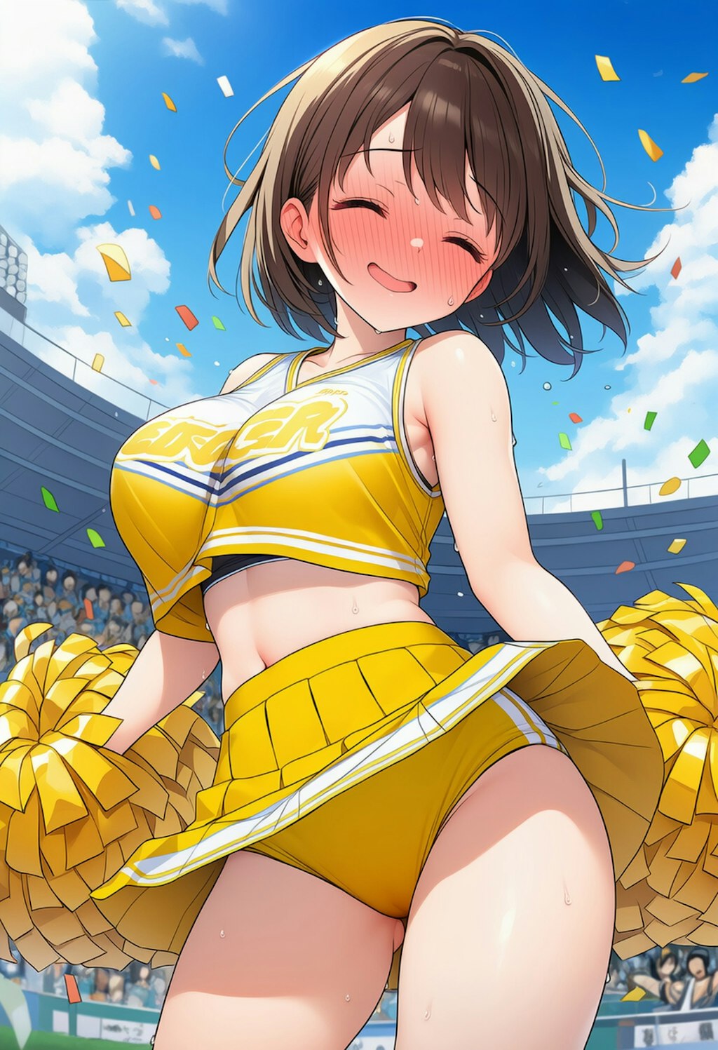 アンスコ履いてるとはいえちょっぴり恥ずかしいなあ💦