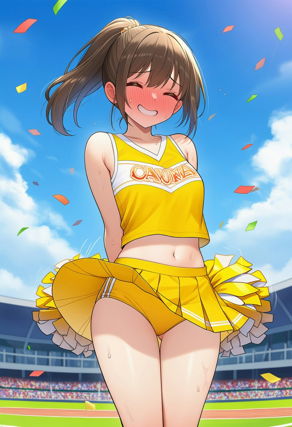 アンスコ履いてるとはいえちょっぴり恥ずかしいなあ💦