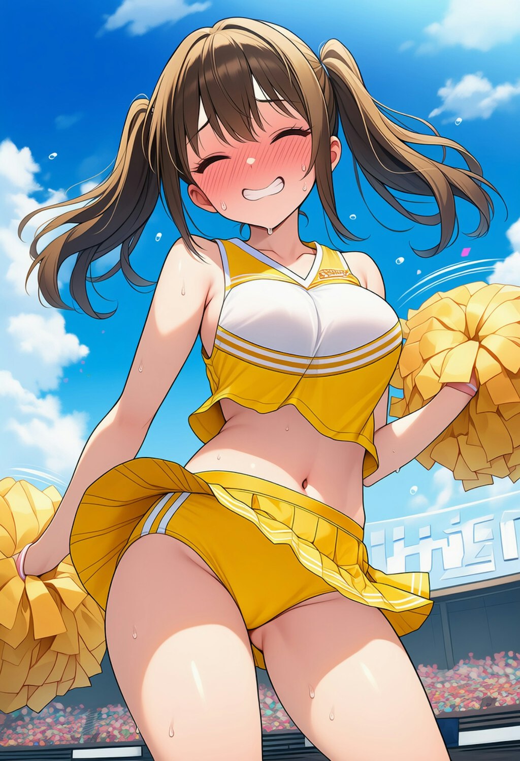 アンスコ履いてるとはいえちょっぴり恥ずかしいなあ💦
