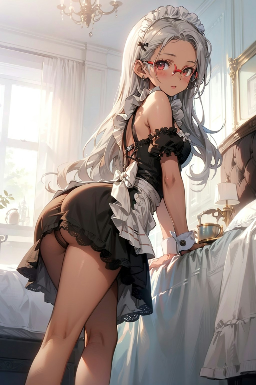 メイドの眼鏡っ娘