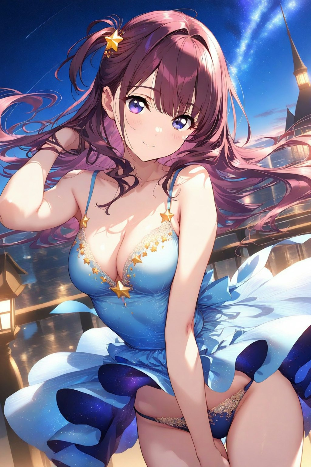 夜でもこの町は明るいはね～
