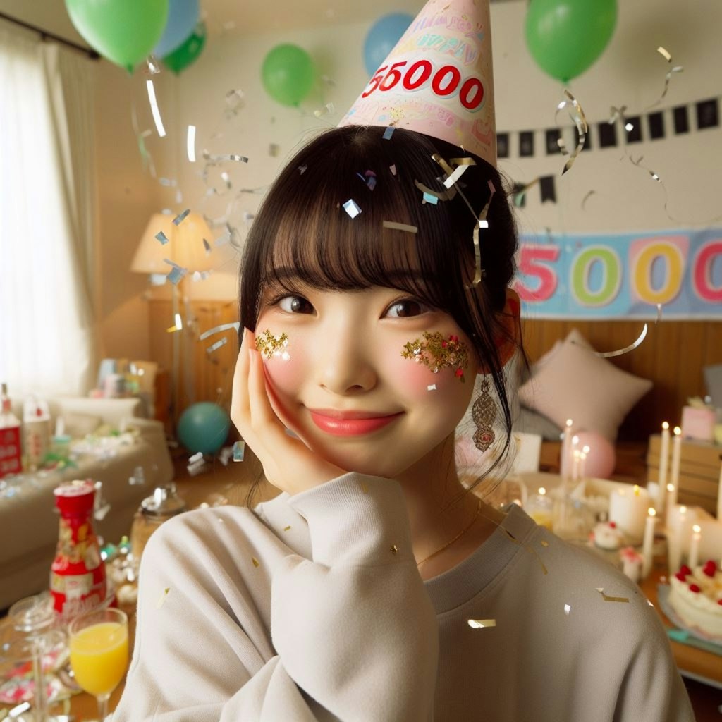 mamekichiさん5000いいねおめでとう！