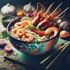 dragon seafood noodle
