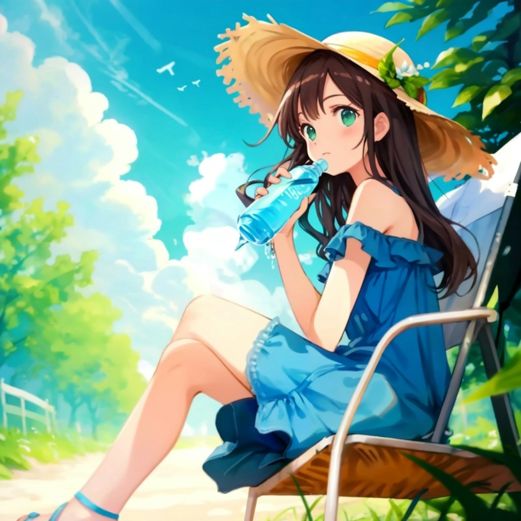 夏の日の少女