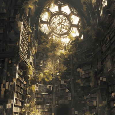 朽ちた魔法図書館