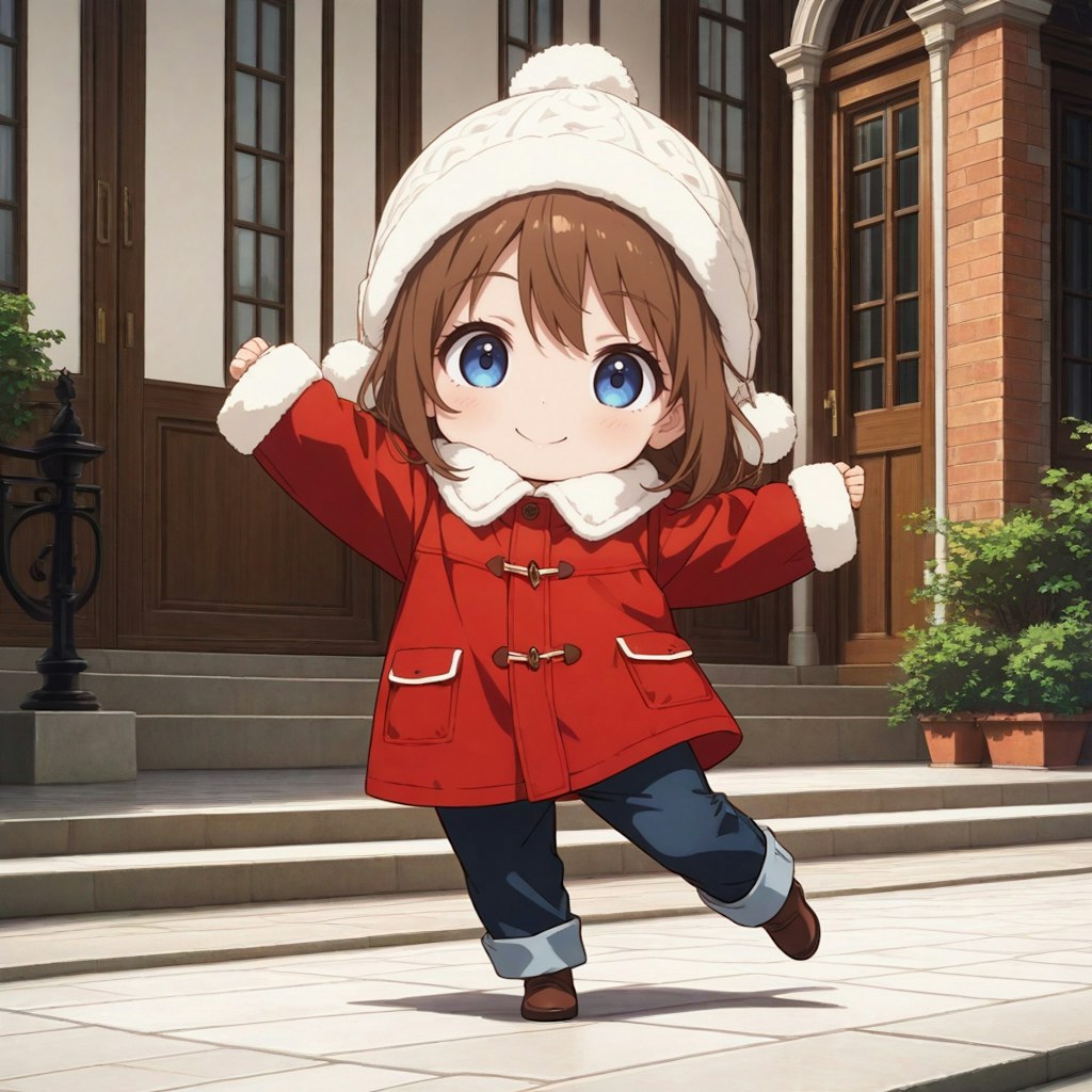 17語のミニキャラお嬢さん