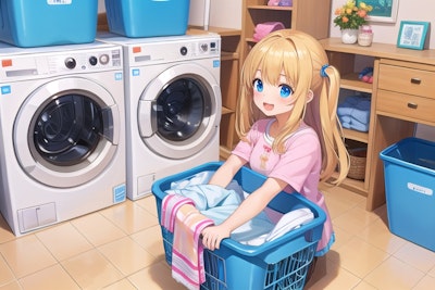 洗濯のお手伝い