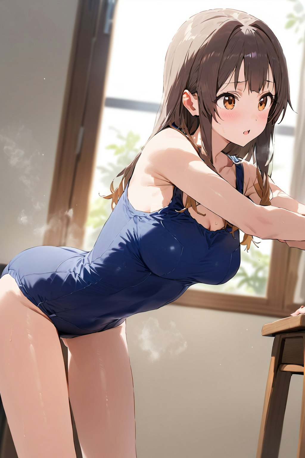 スクール水着の女の子