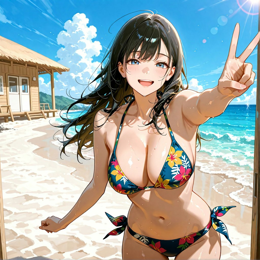 海に来たよ♪