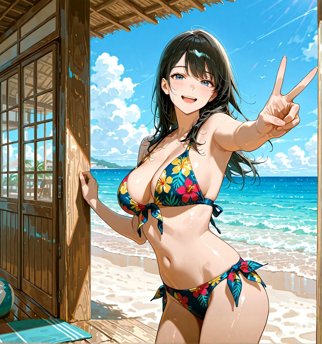 海に来たよ♪