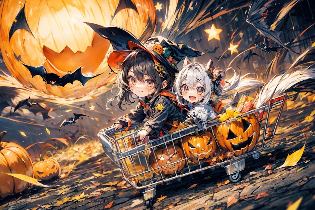 ハロウィンの風になる