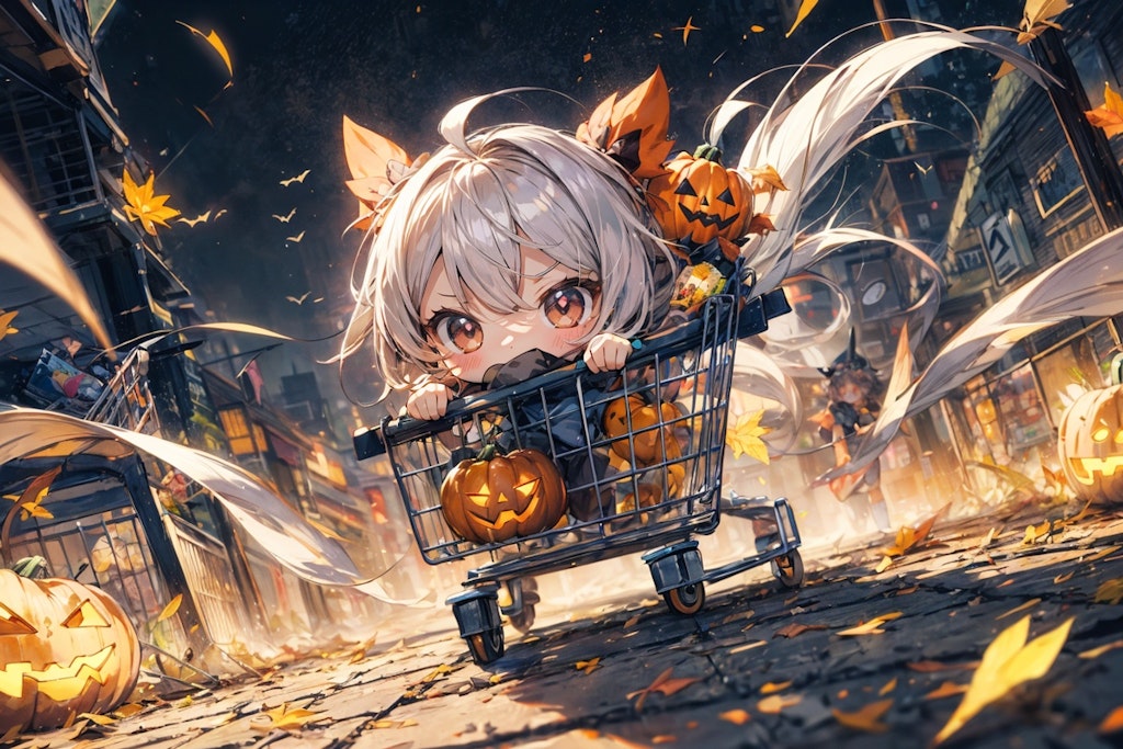 ハロウィンの風になる