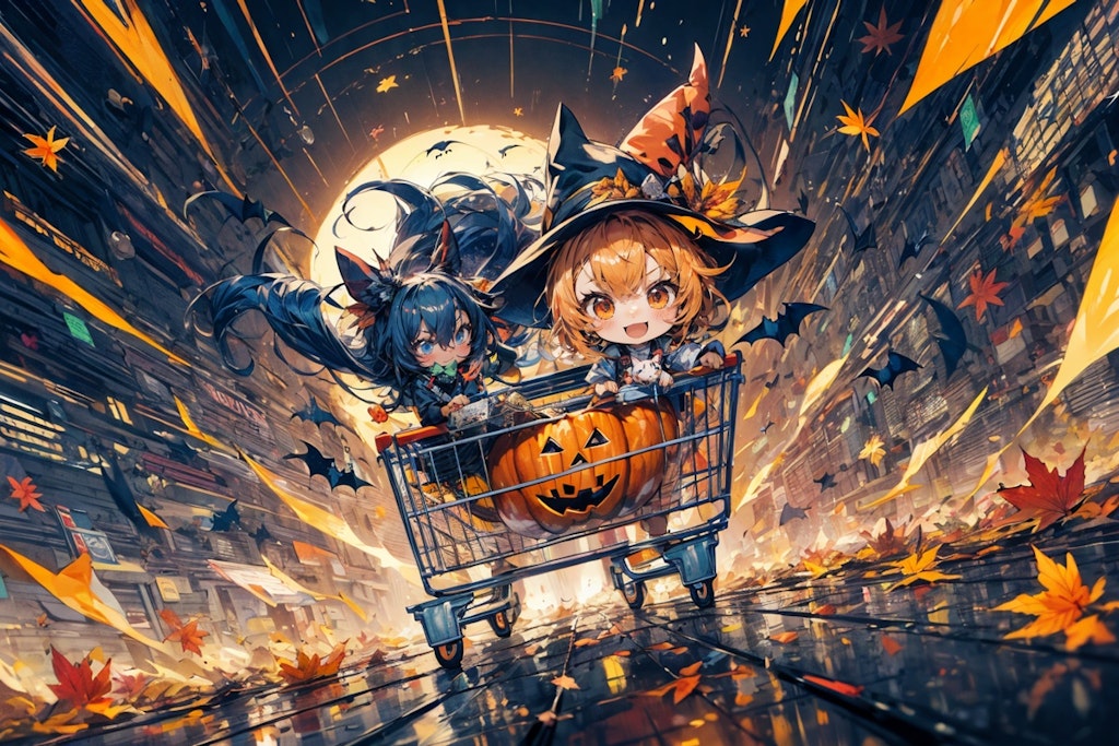 ハロウィンの風になる