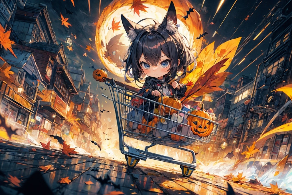 ハロウィンの風になる