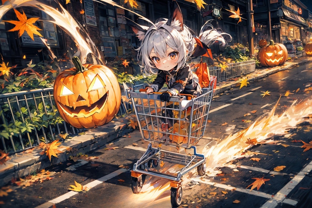 ハロウィンの風になる