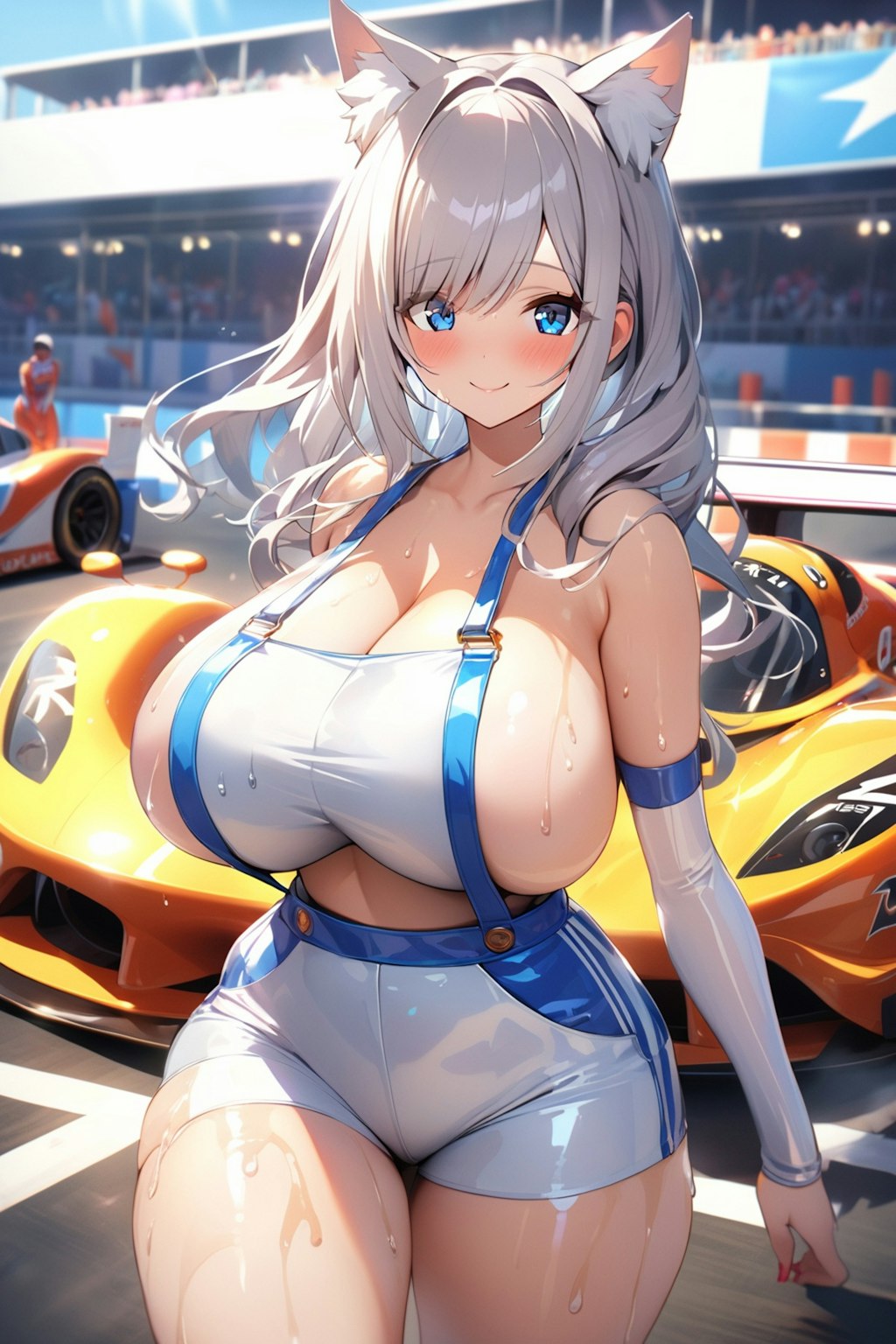 横乳レースクイーンちゃん