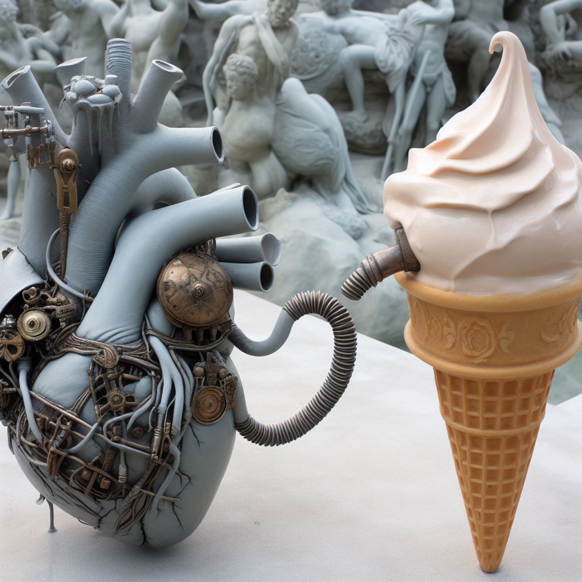 近代化古代ローマ アイスクリーム品質保持マシン    ちち