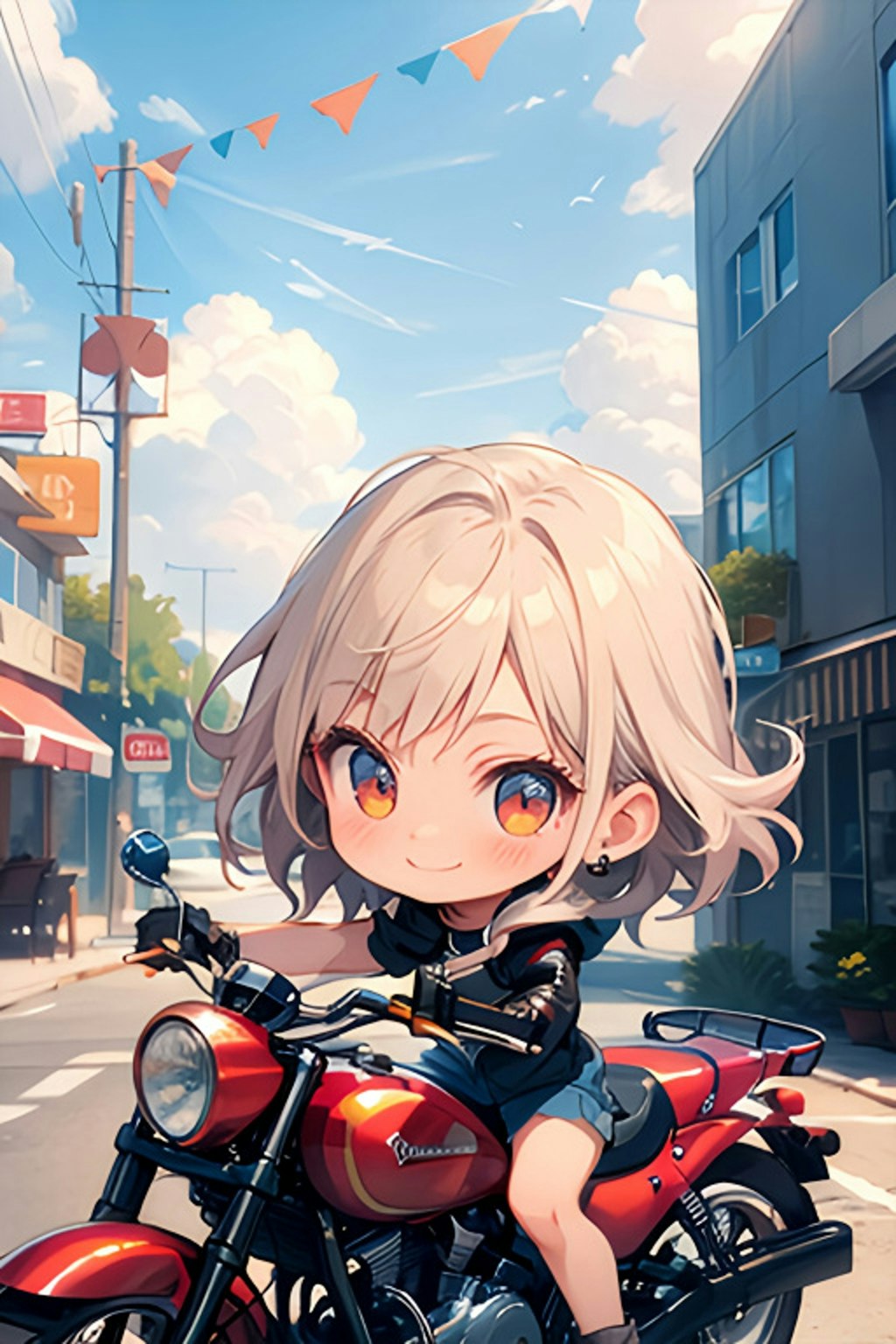 チビっ子　バイクに乗る🏍（TOPAZ）