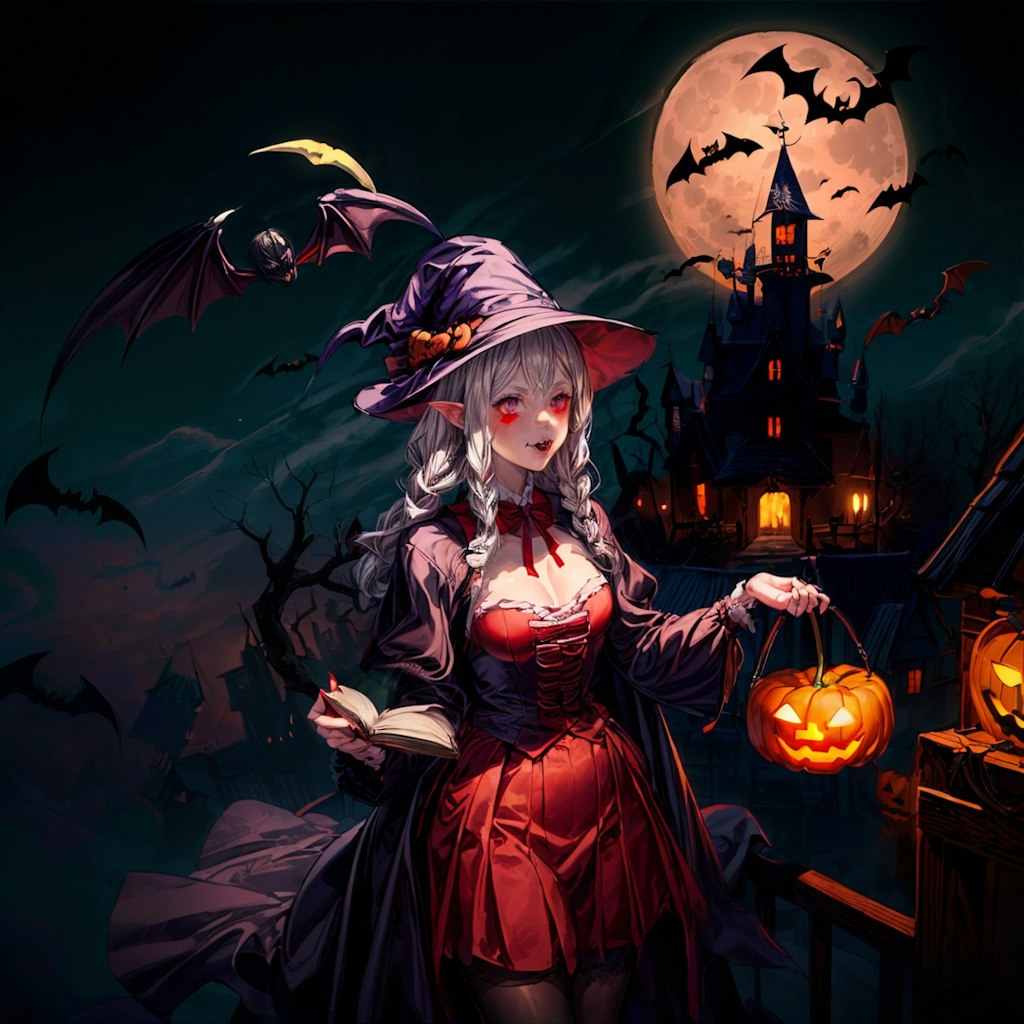 ドラキュラ娘たちが開催するハロウィンパーティーのファンタジー世界へようこそ