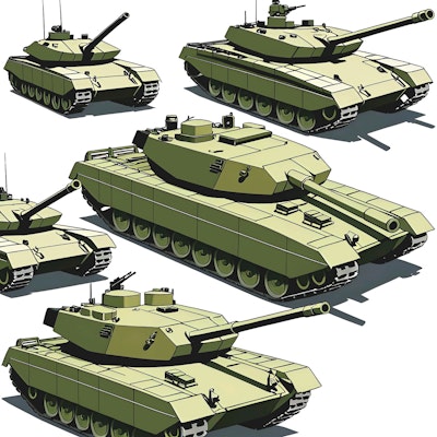 Exemplo de deseño de tanque moderno americano