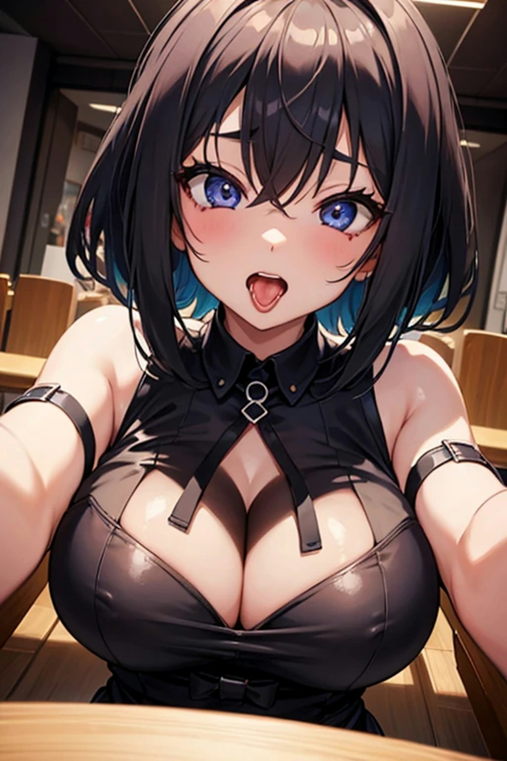 黒髪巨乳のヘンタイ女