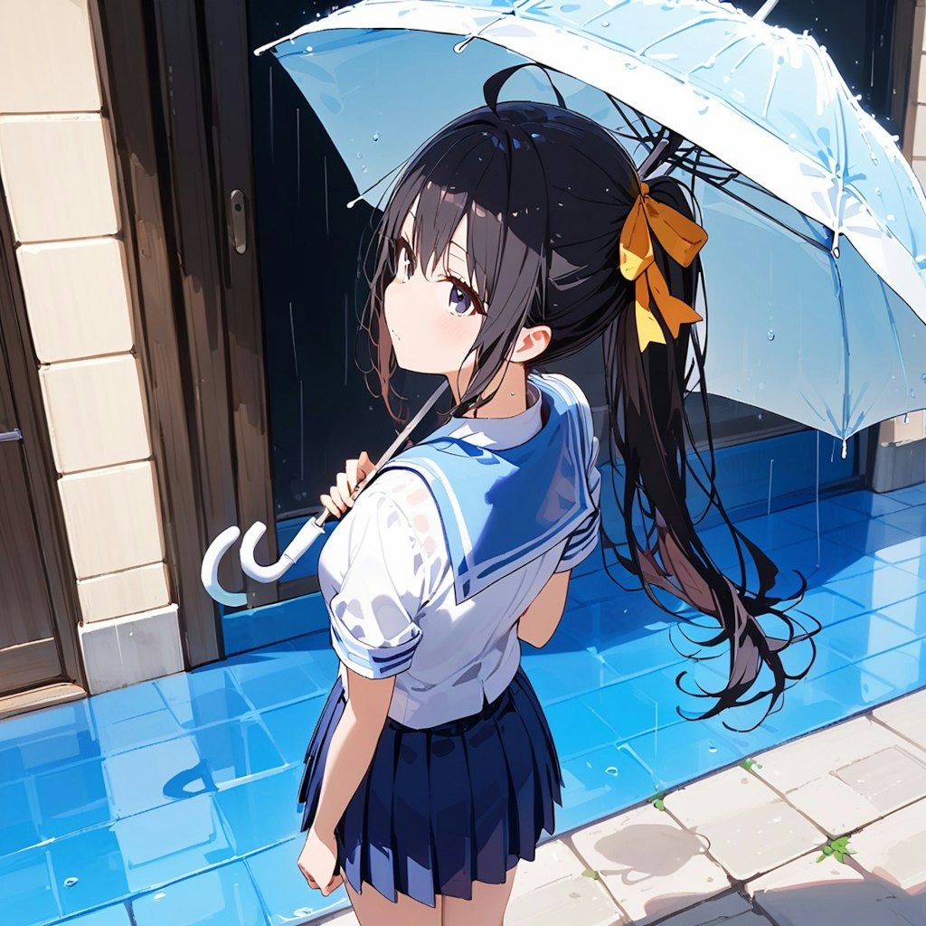 雨やまないかな