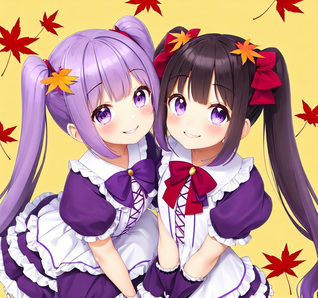 チャッコちゃんと紅葉と(お友達も)