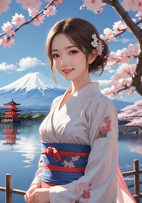 富士と桜と巫女さんと37　20240321
