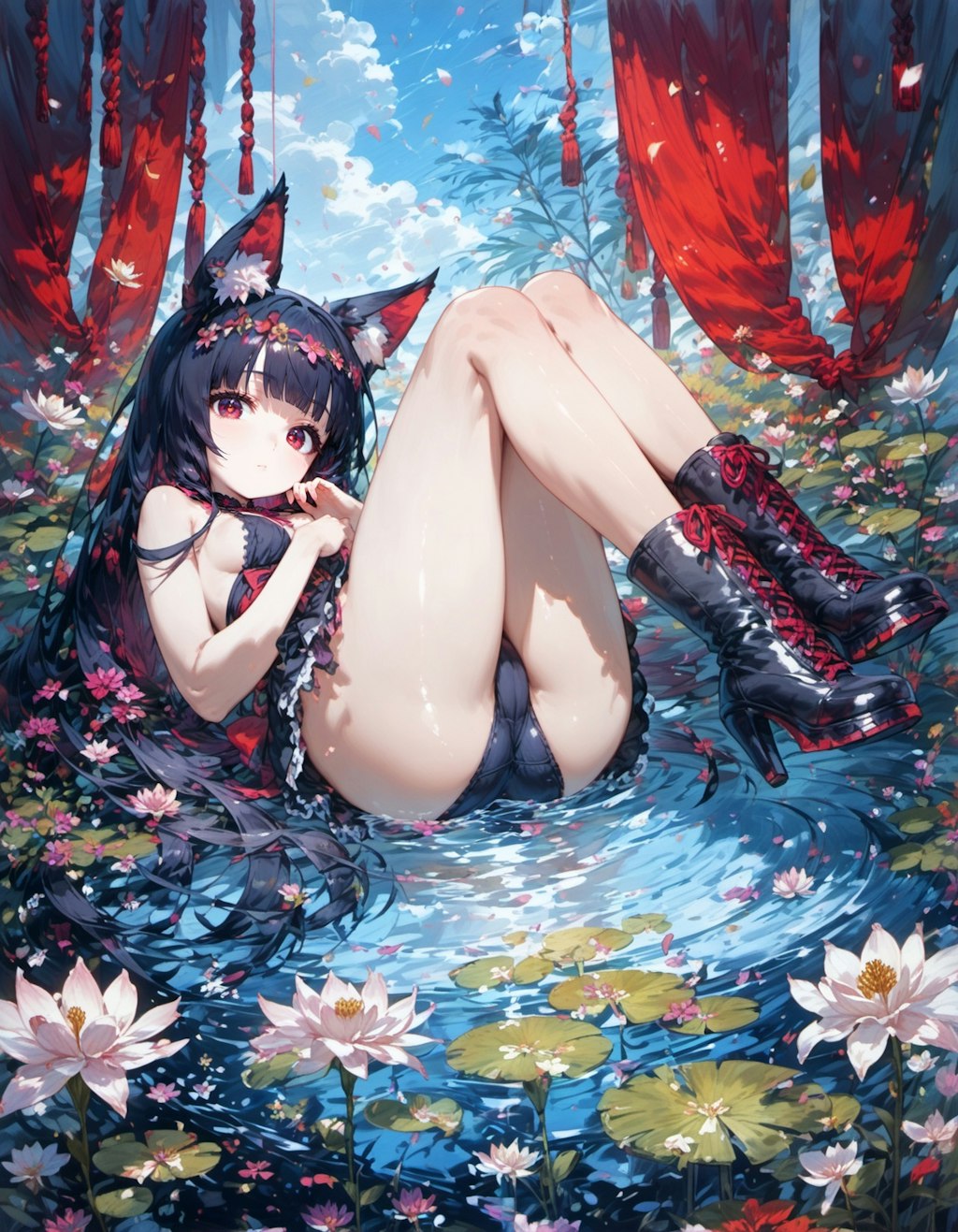 tranquil pond