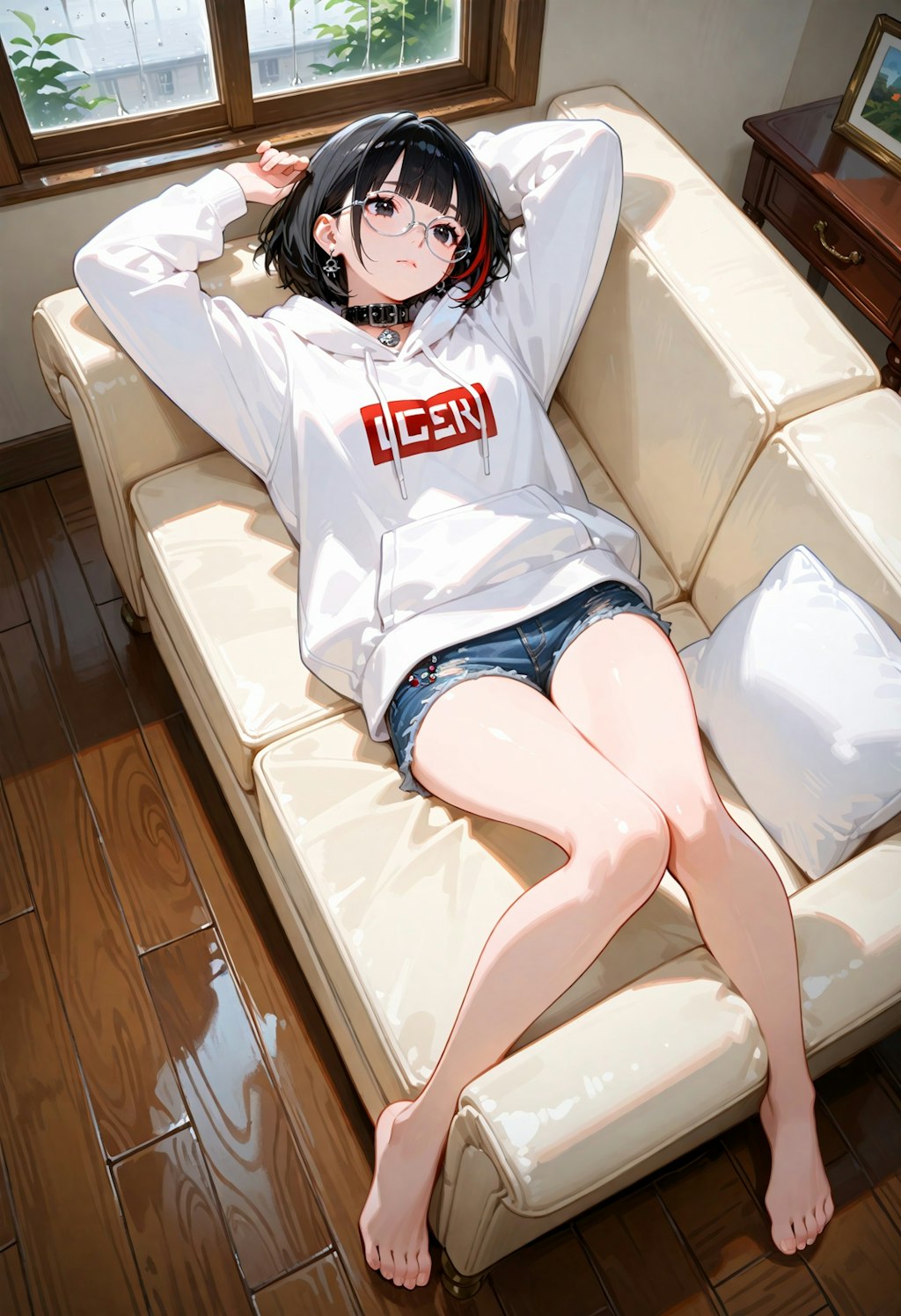 雨の日は。