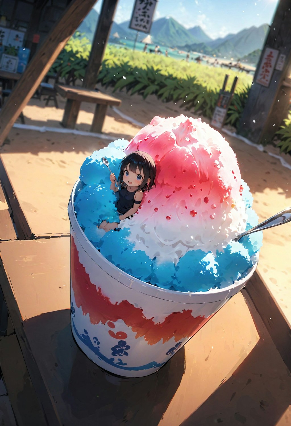 girl on shaved ice　その２