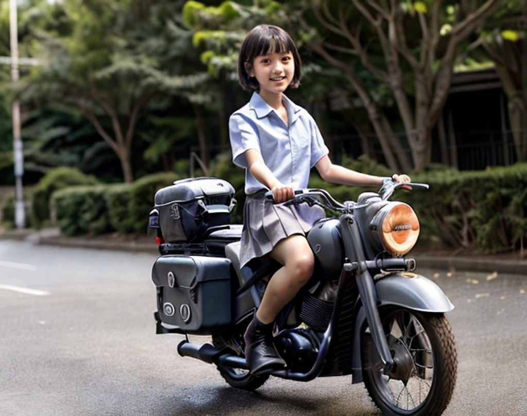 軍用バイク通学 その2