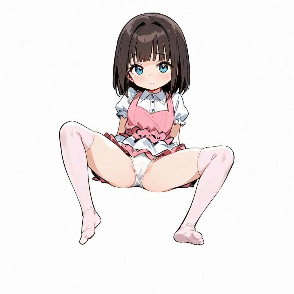 おかっぱ開脚ガール