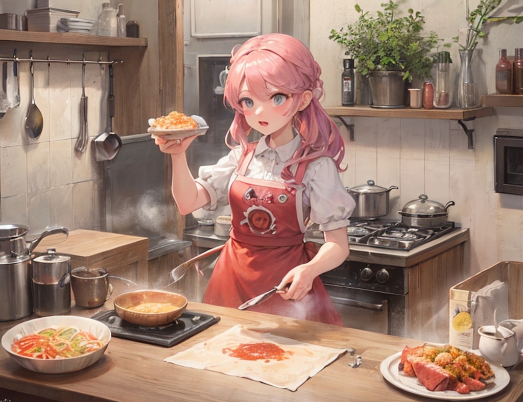 謎料理を作る少女