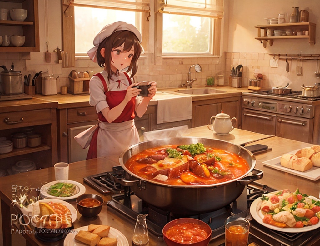 謎料理を作る少女