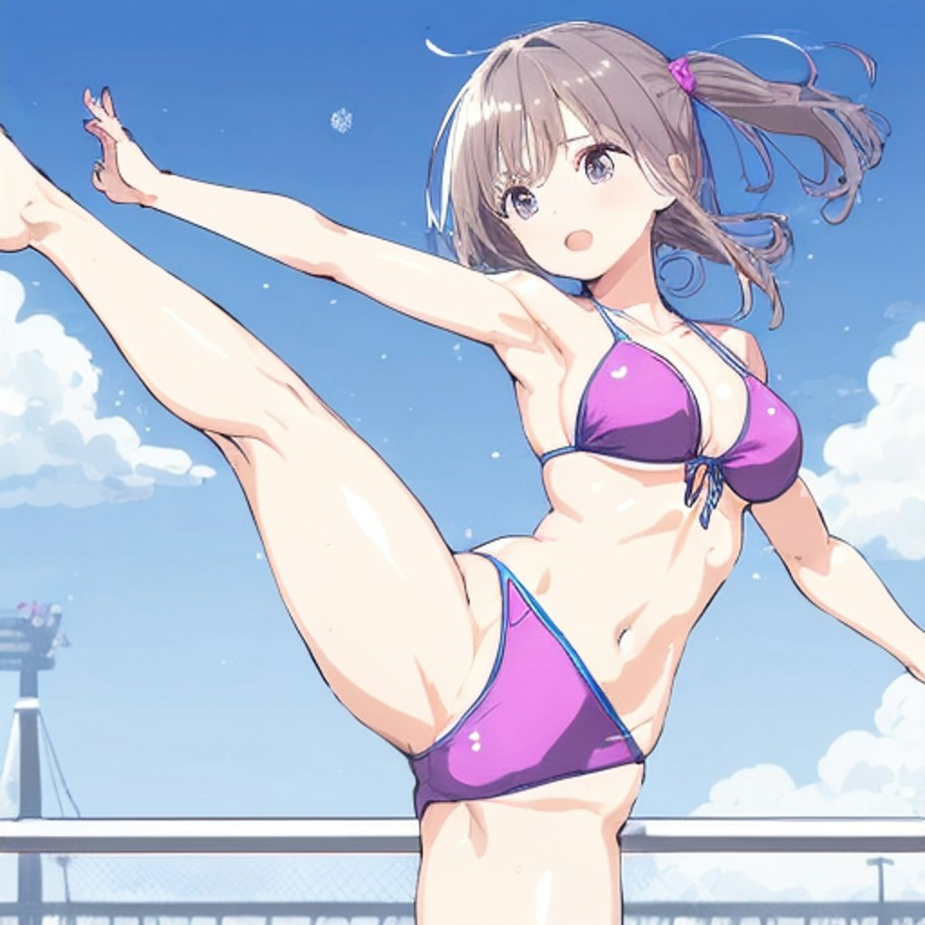 dance with swimsuit