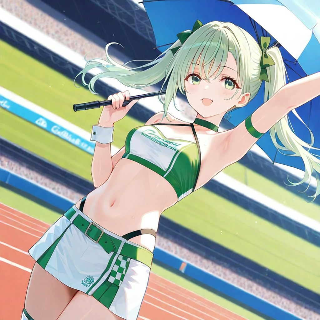 陸上部専属のレースクイーン