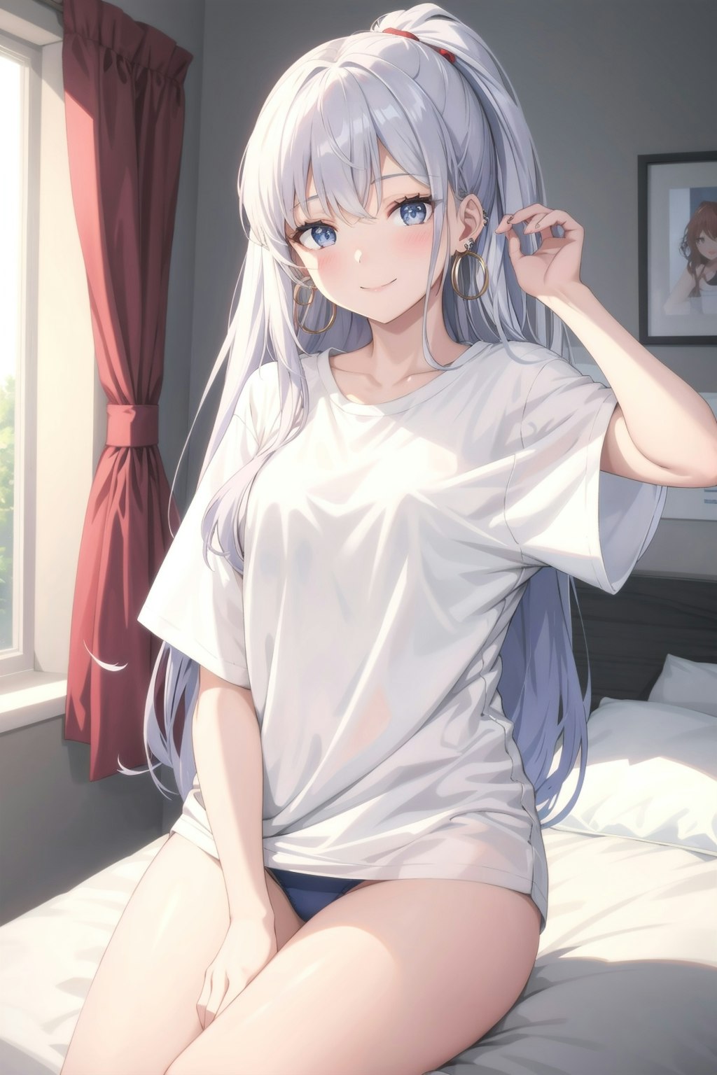 寝る時はTシャツパンツだよ！