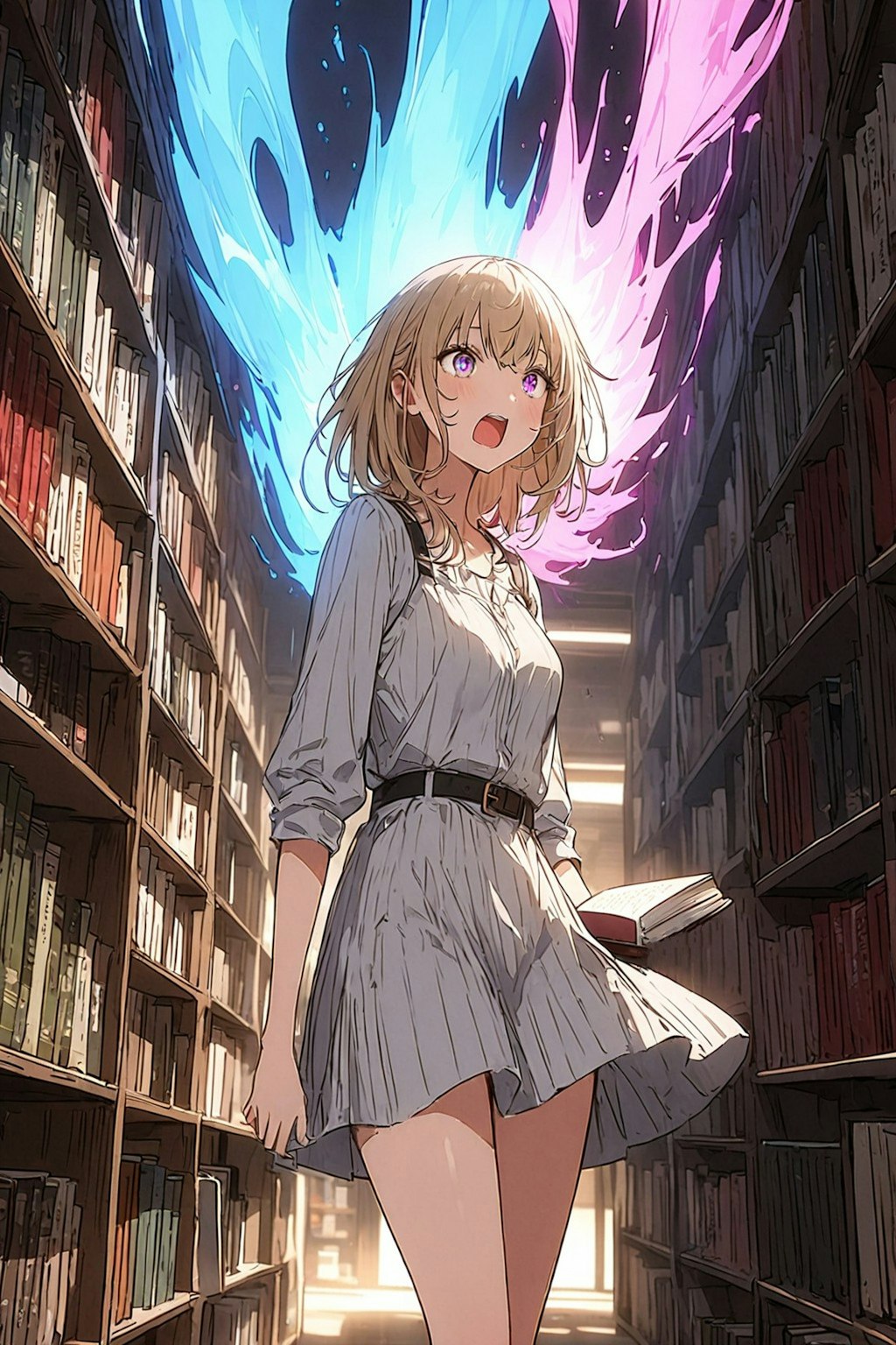 あ、図書室で魔力解放しちゃった！